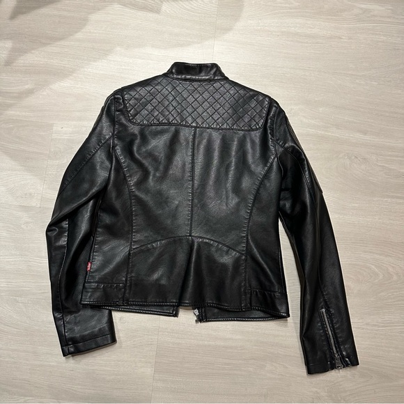Black leather jacket Levi’s - Picture 4 of 4